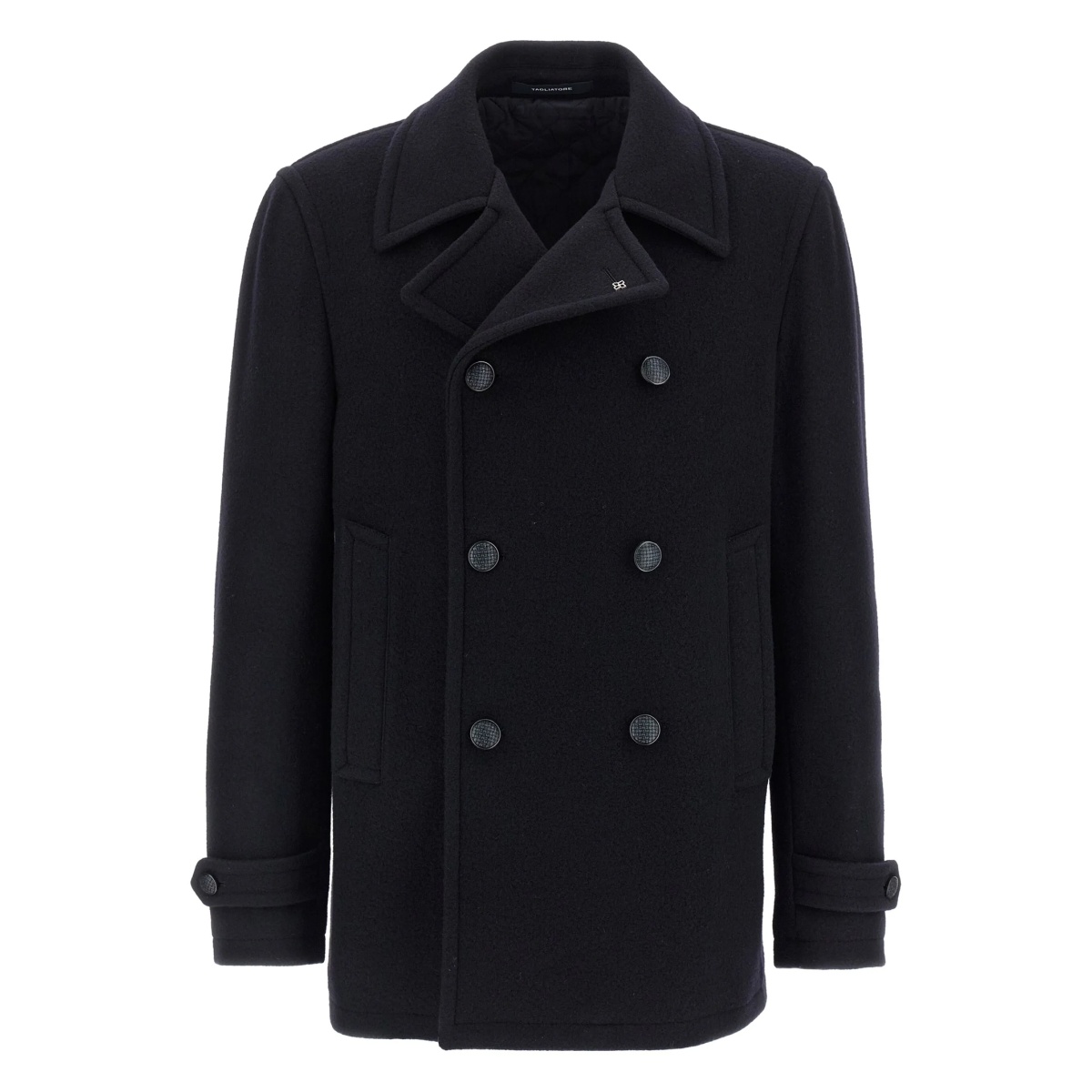 double-breasted wool coat