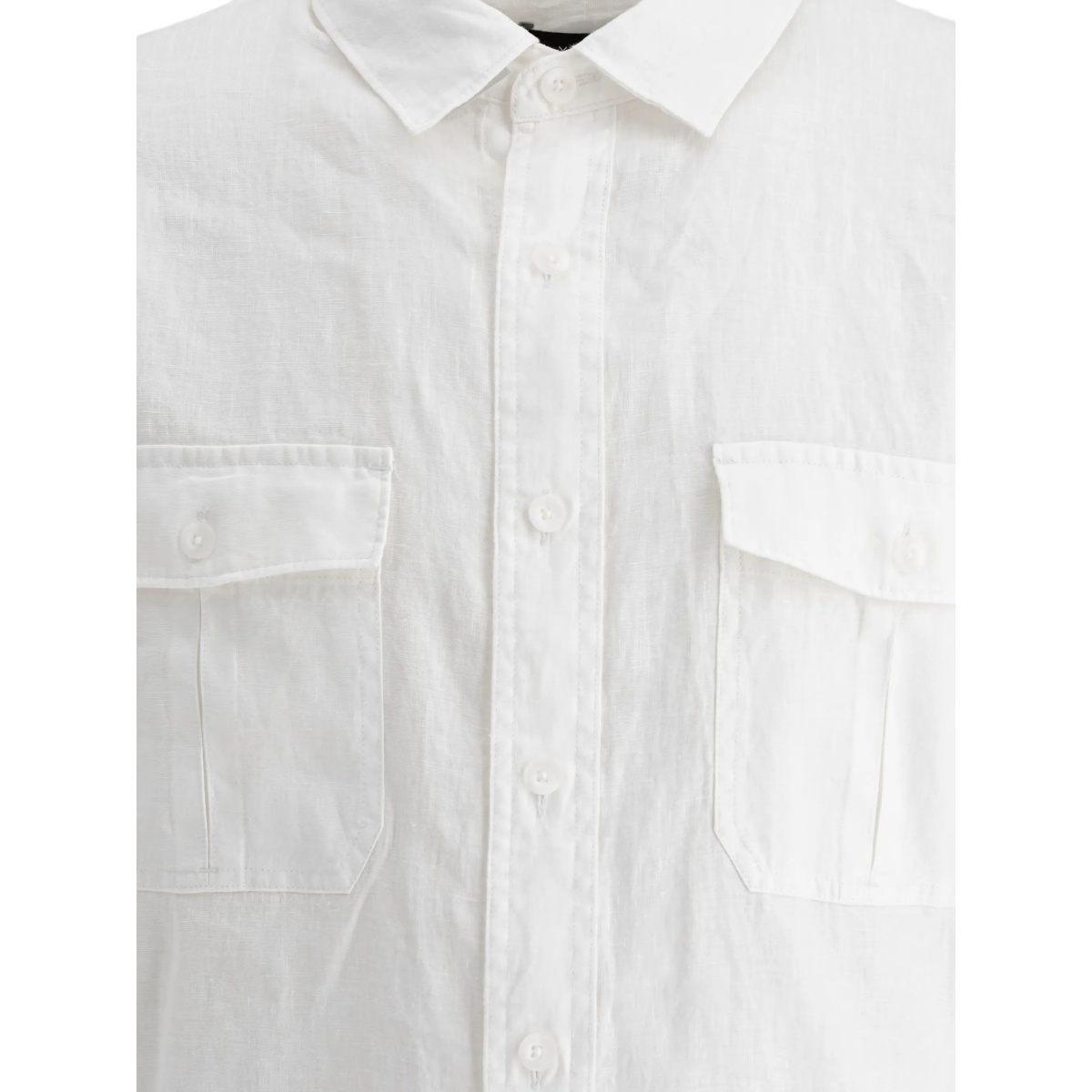 double-pocket linen shirt - Img 3