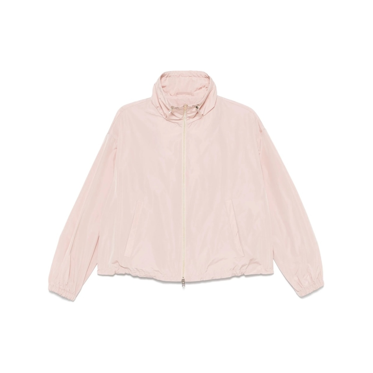 drawstring-collar jacket
