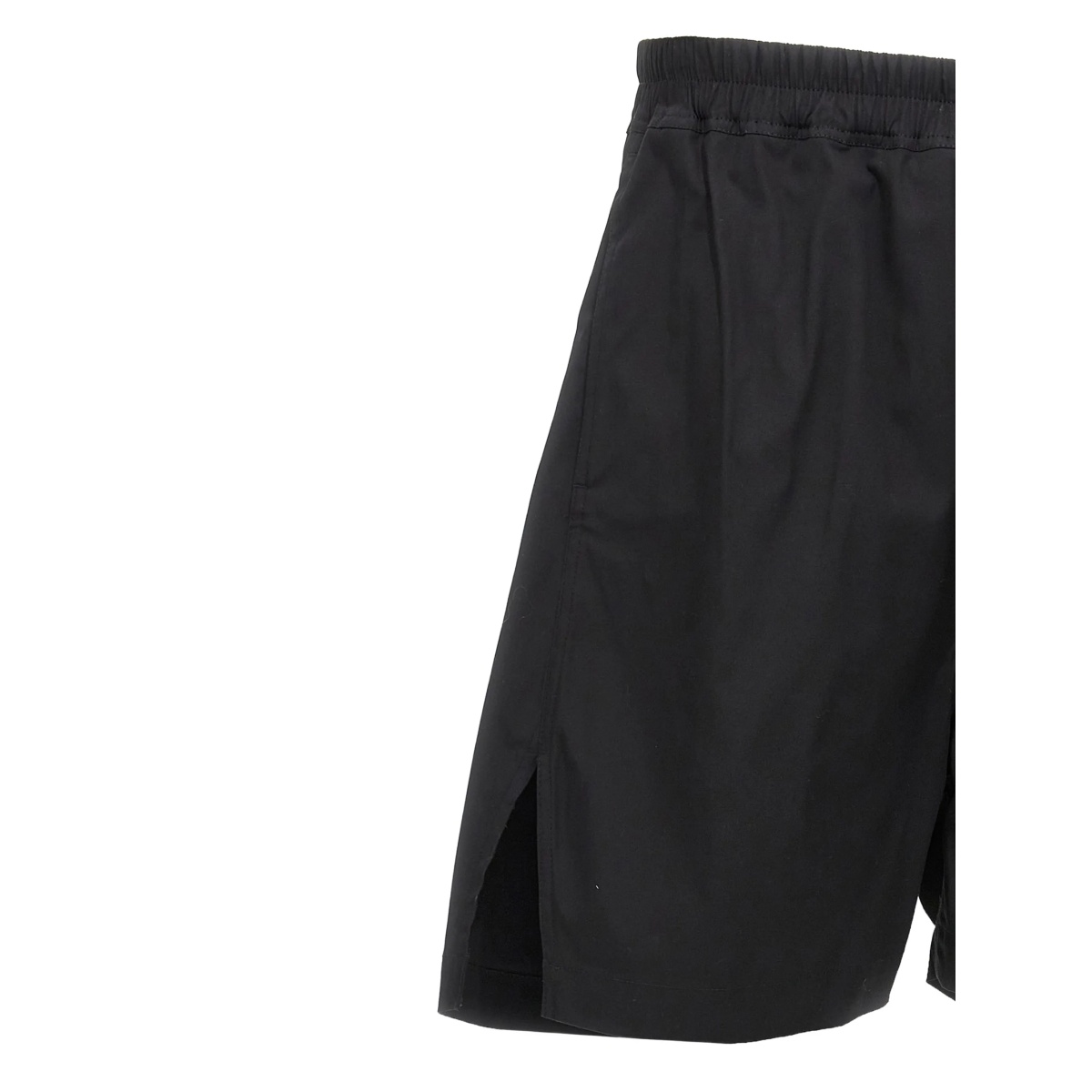 drawstring split cotton shorts - Img 4