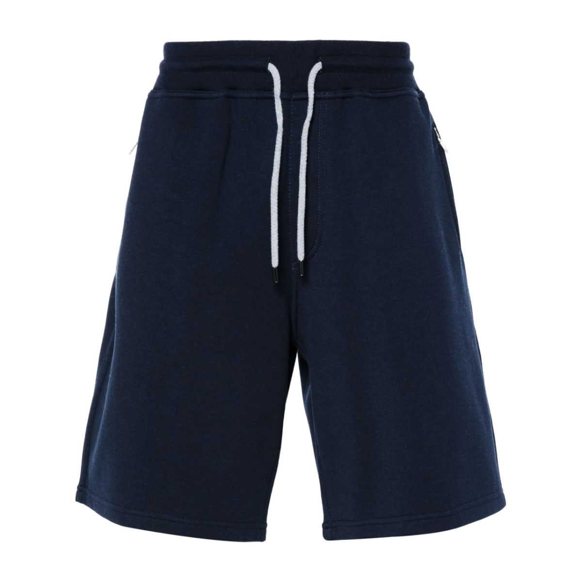 drawstring-waist jersey track shorts