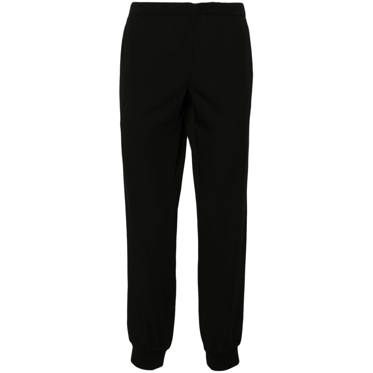drawstring-waist tapered trousers