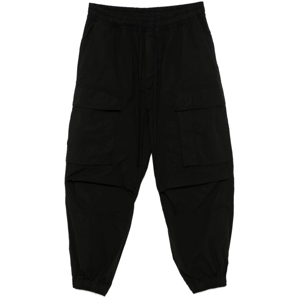 drawstring-waistband cargo trousers
