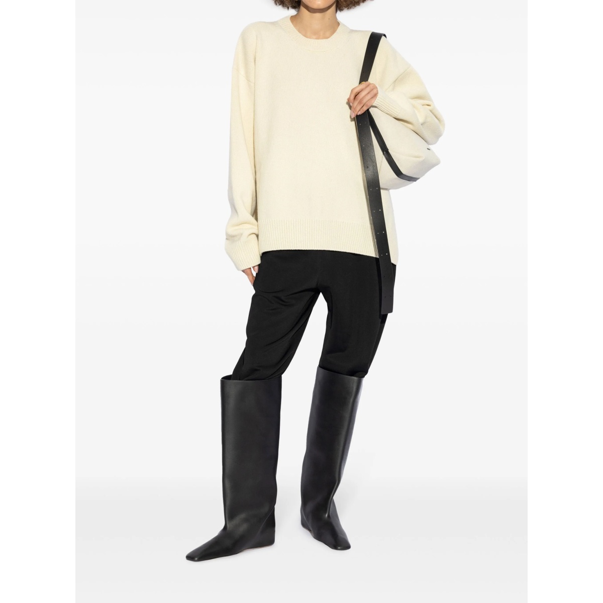 drop-shoulder crew-neck jumper - Img 2
