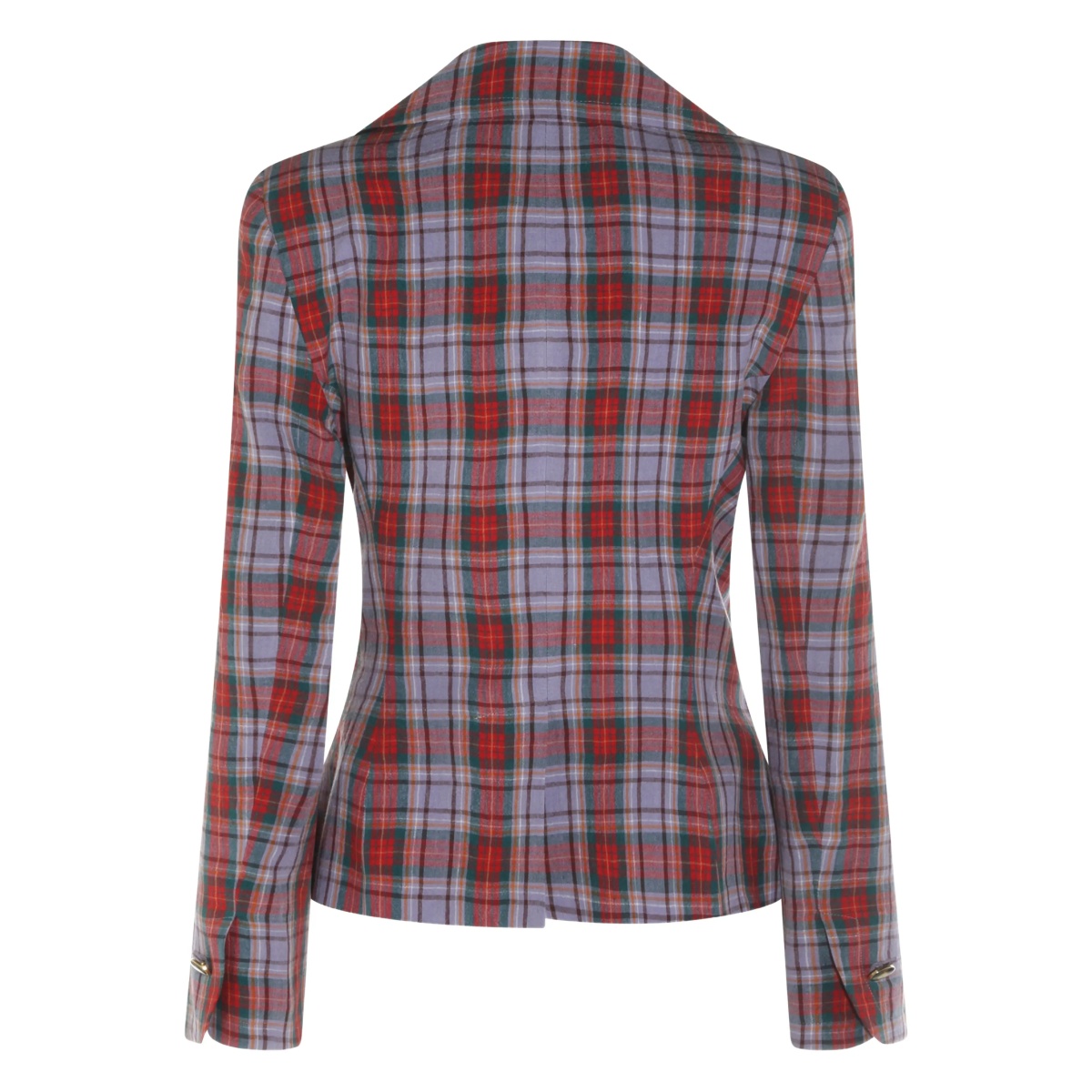 Drunken checked button jacket - Img 2