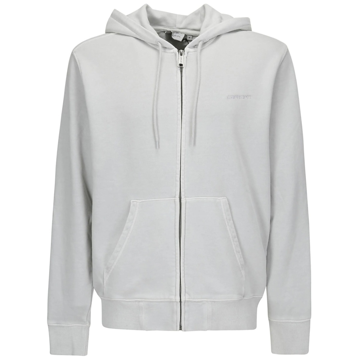 Duster Script zip-up cotton hoodie