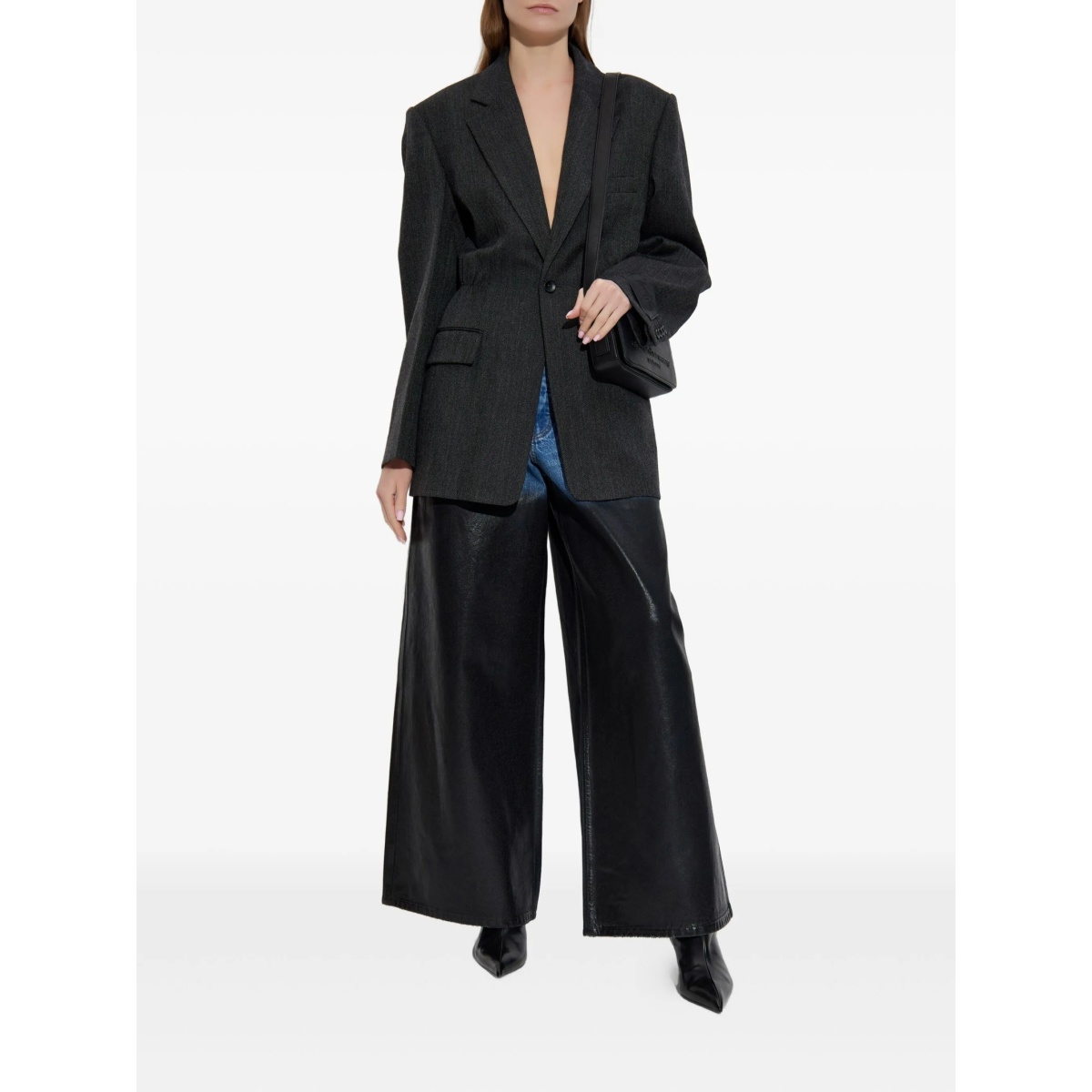 elastic-waistband blazer - Img 2