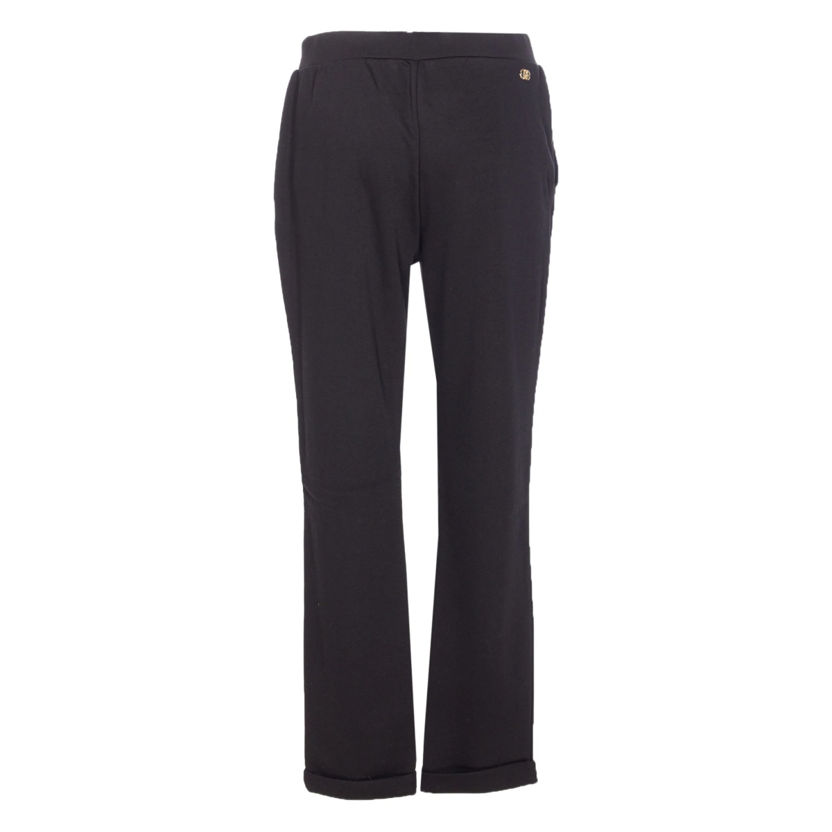 elasticated-waist drawstring track pants
