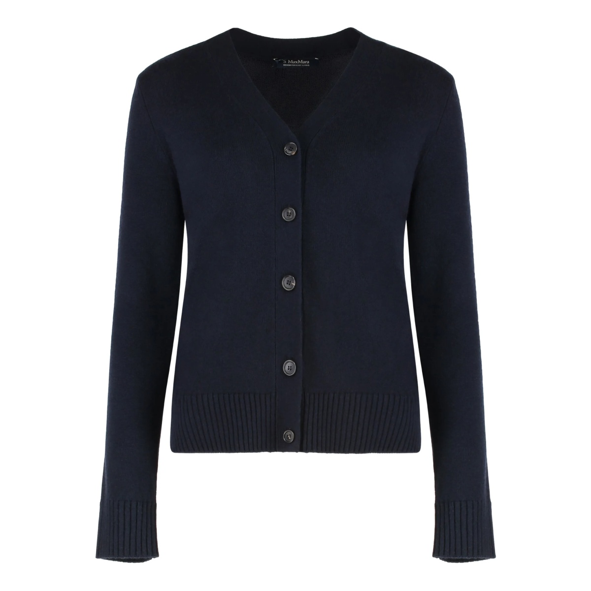 elbow-patch wool cardigan