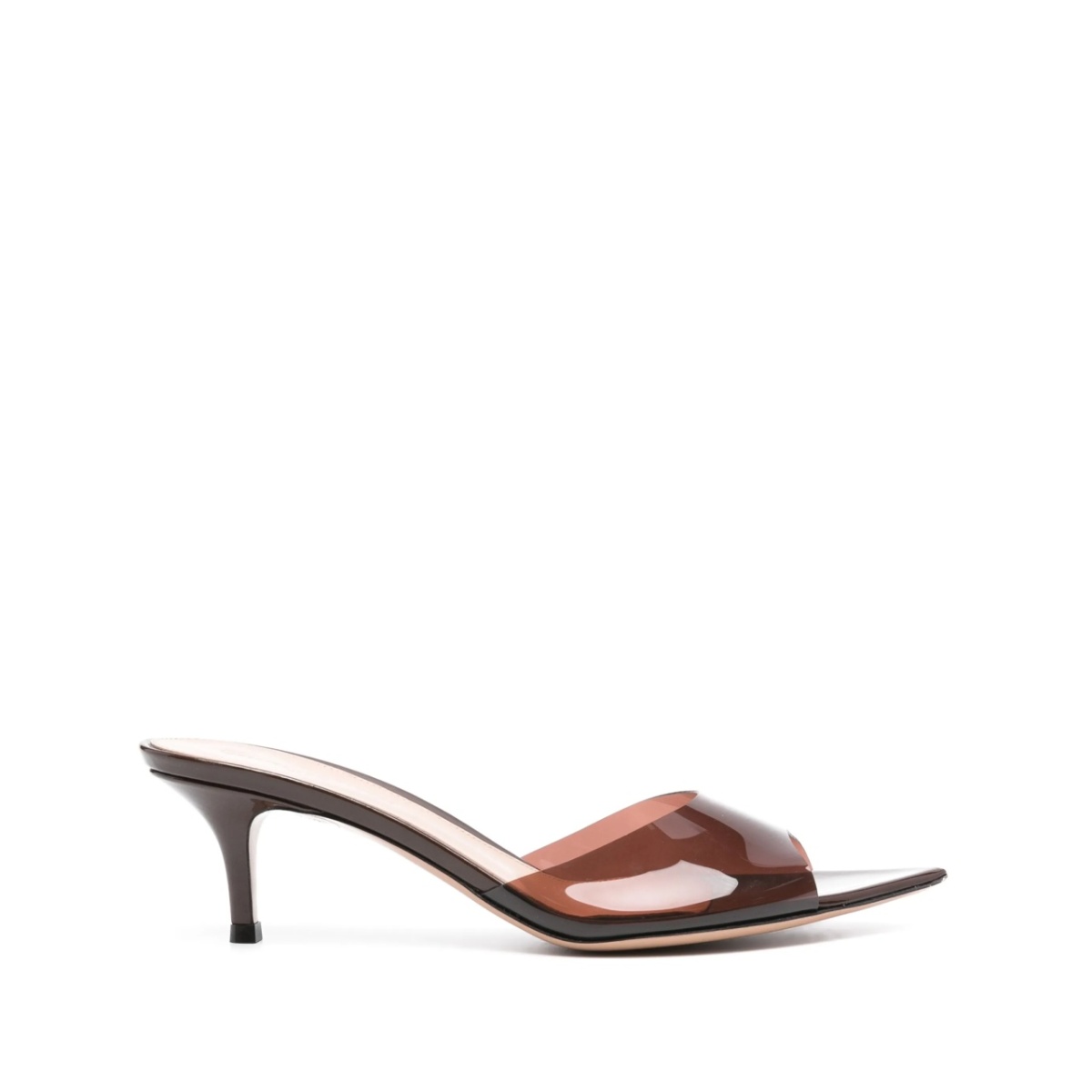 Elle 55mm transparent-strap mules