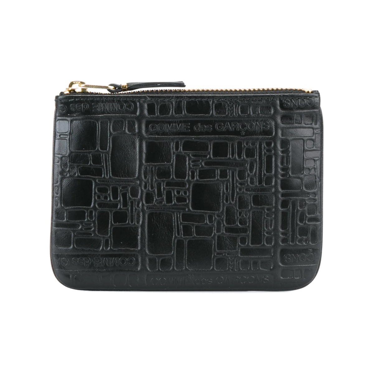 embossed leather purse