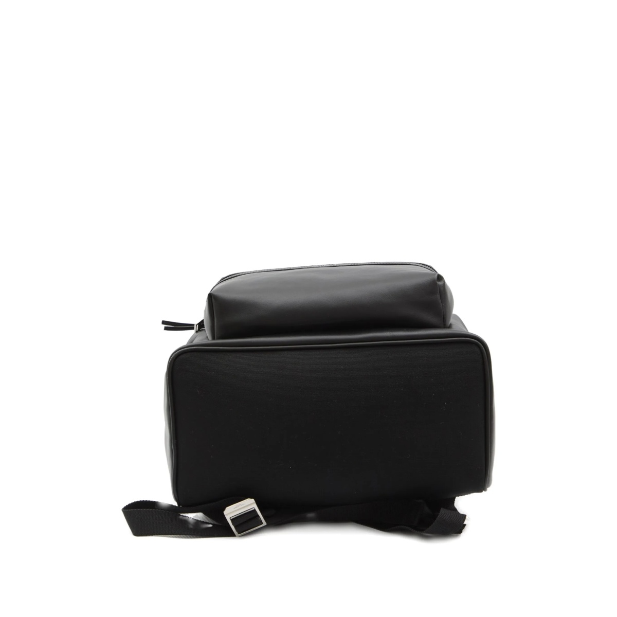 embossed-logo leather backpack - Img 3