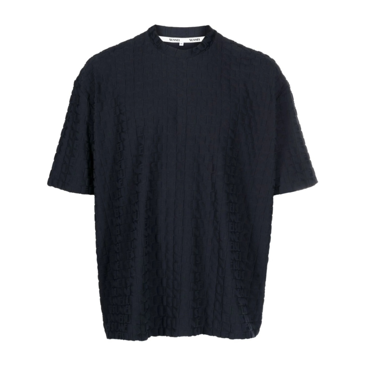 embossed-logo print T-shirt