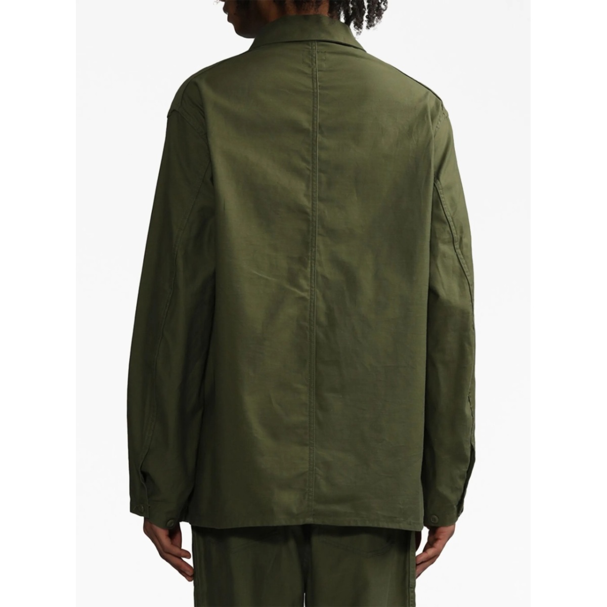 embroidered cotton shirt jacket - Img 4