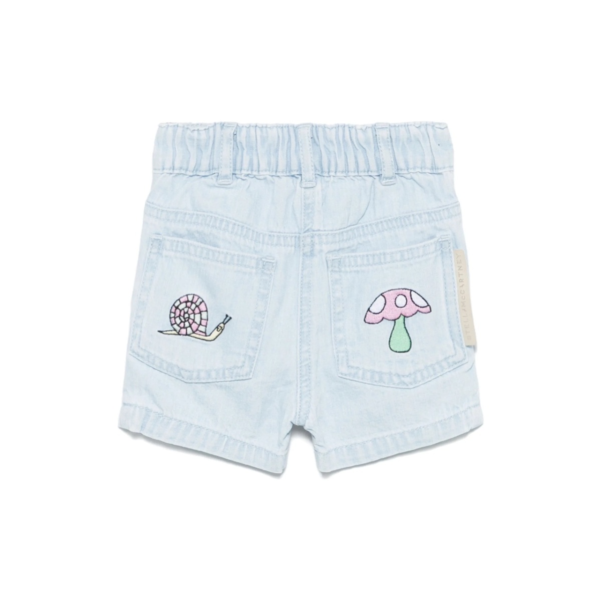 embroidered denim shorts - Img 2