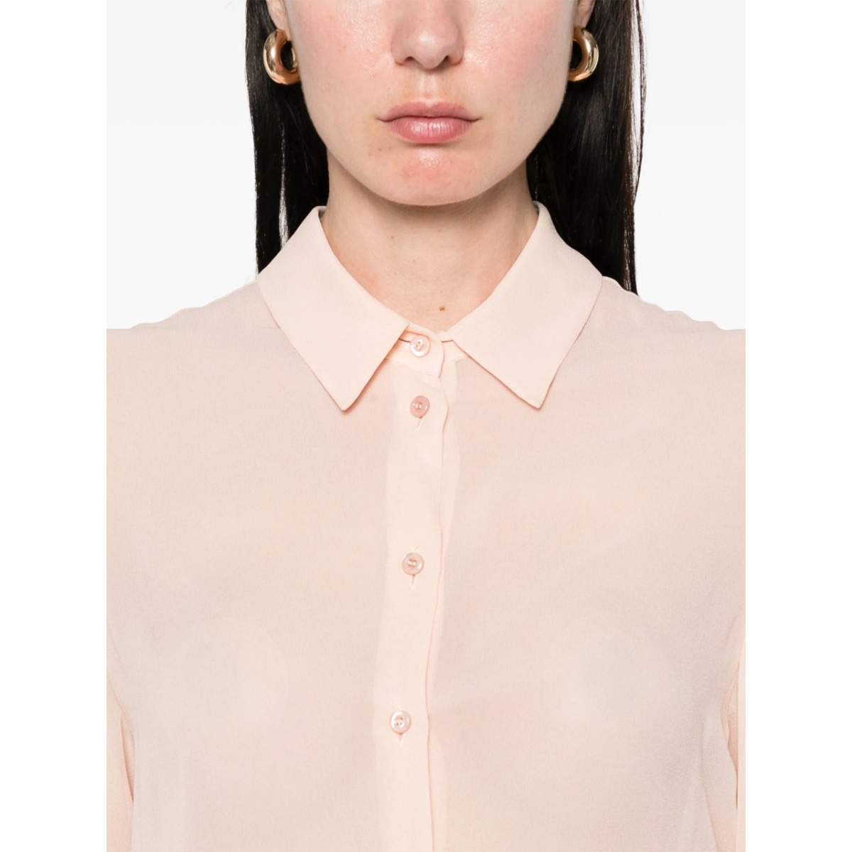 embroidered georgette shirt - Img 5