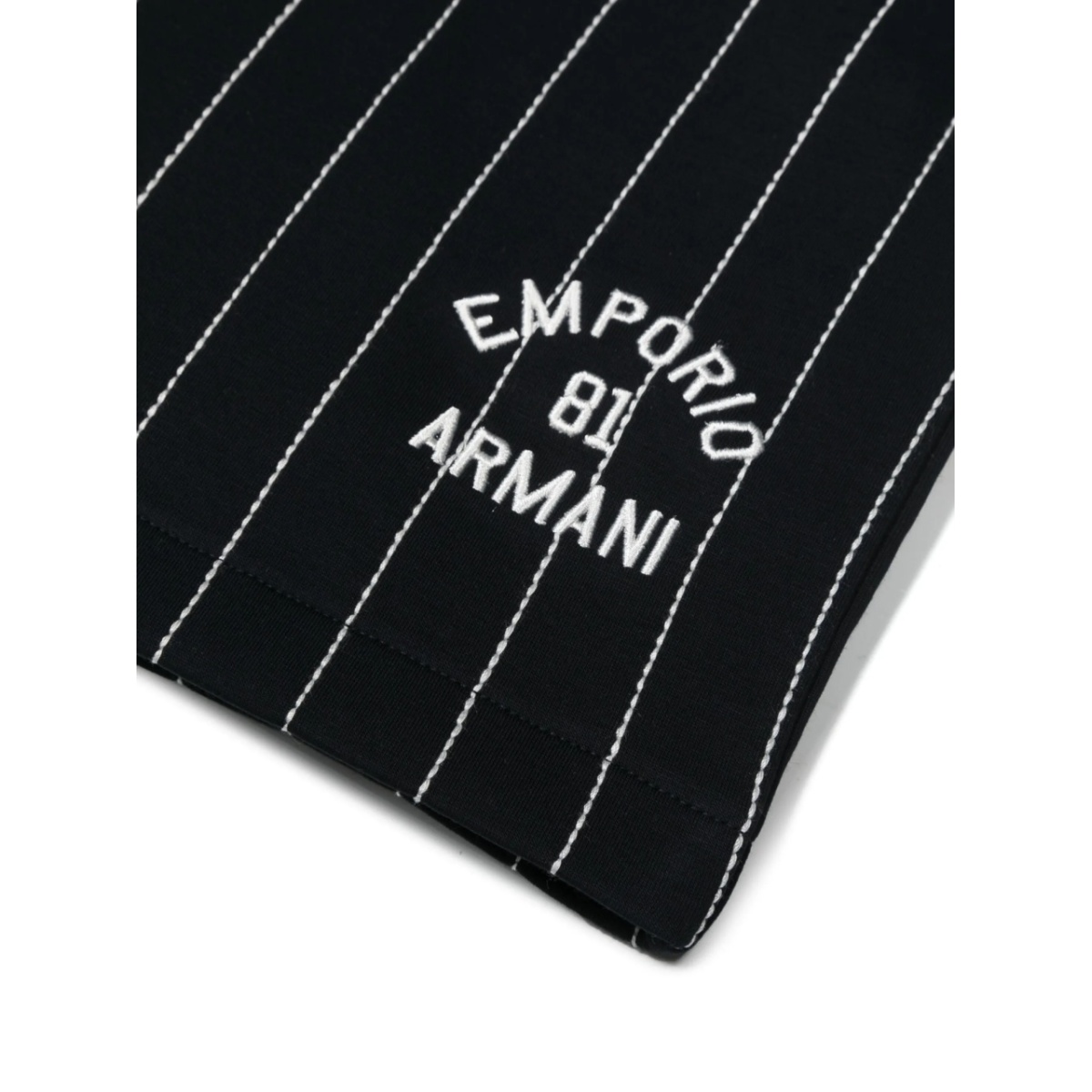 embroidered-logo striped shorts - Img 3