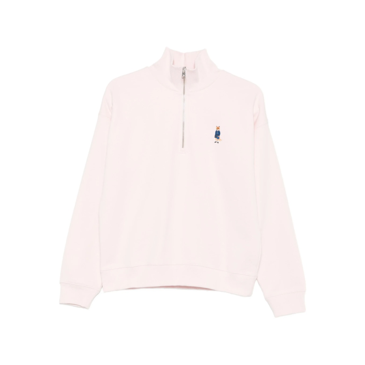 embroidered-logo sweatshirt