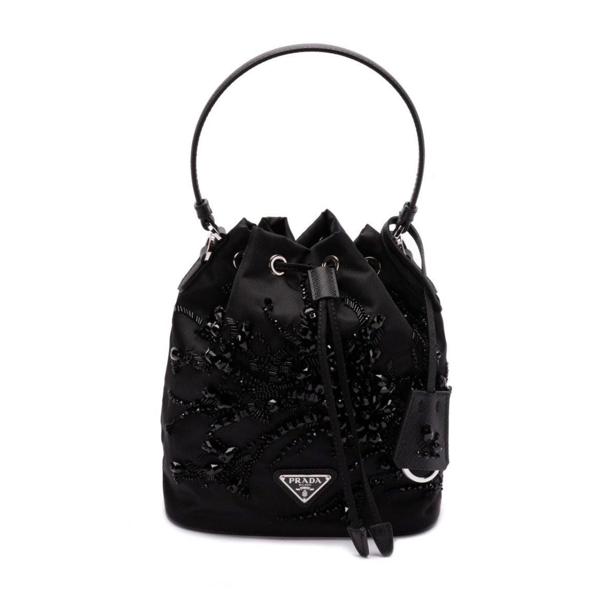 enamel triangle-logo tote bag