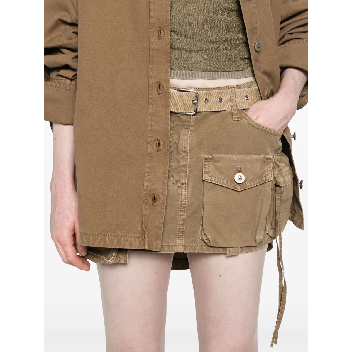 Fay denim cargo miniskirt - Img 5