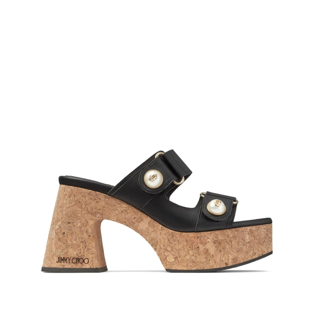 Fayence 95mm leather platform sandals