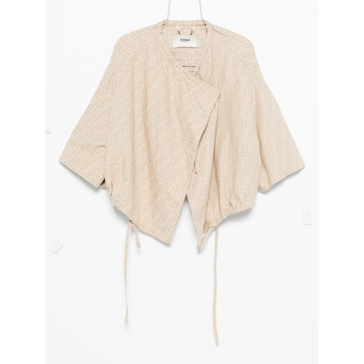 FF-jacquard drawstring jacket