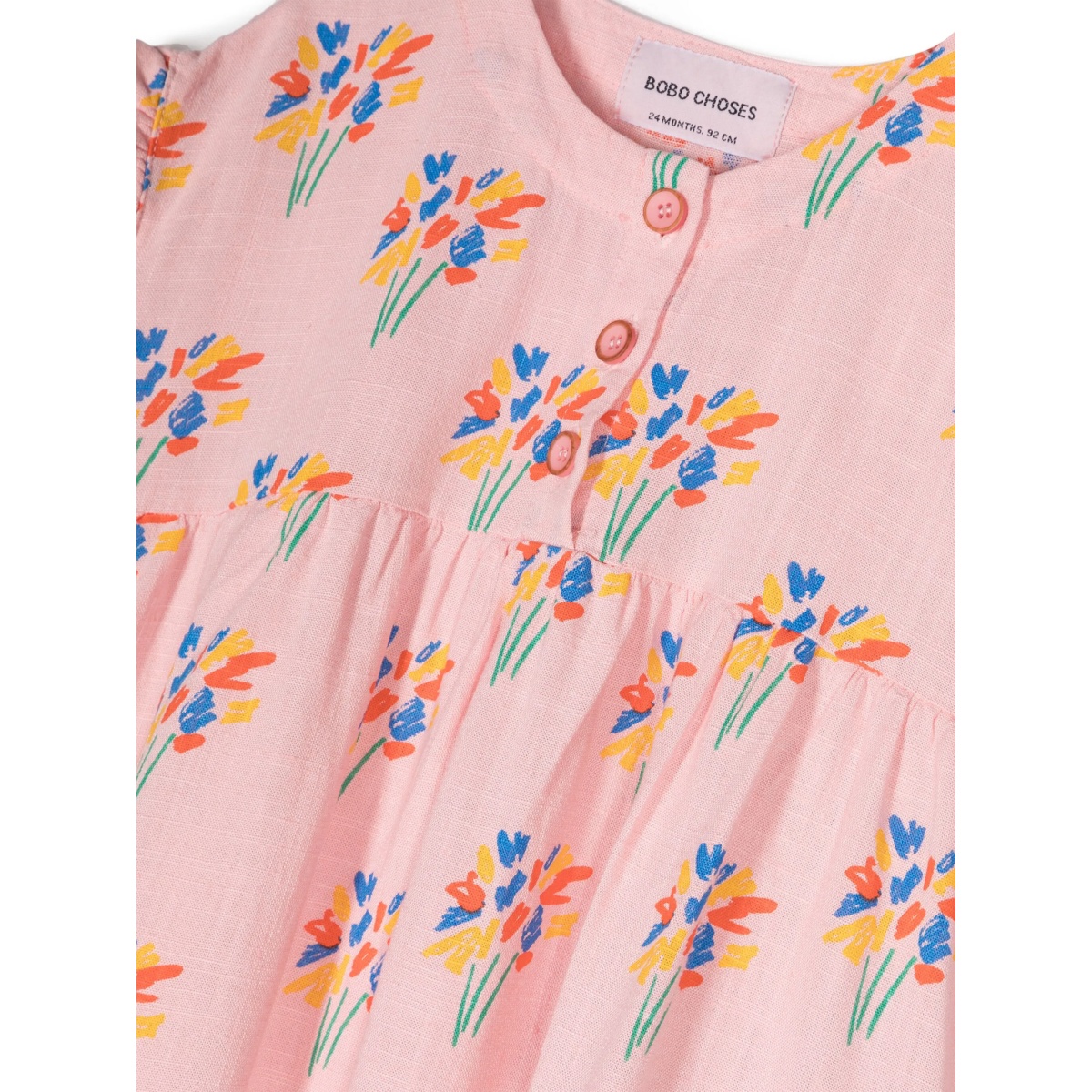 Fireworks-print ruffled-trim dress - Img 3