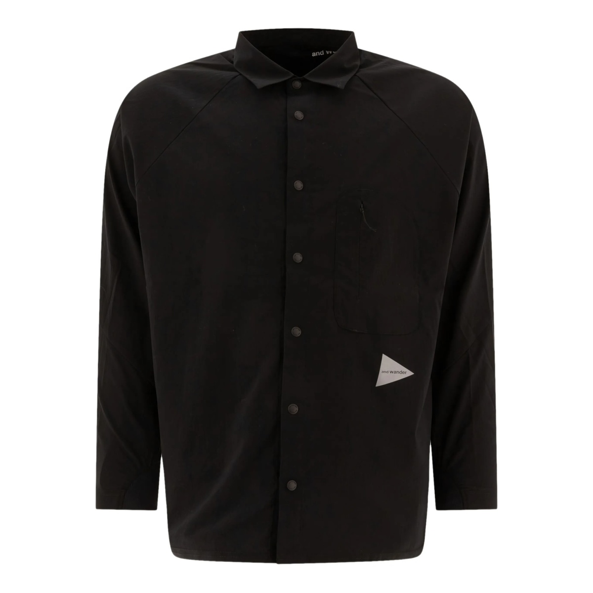 fleece-insert snap-button shirt