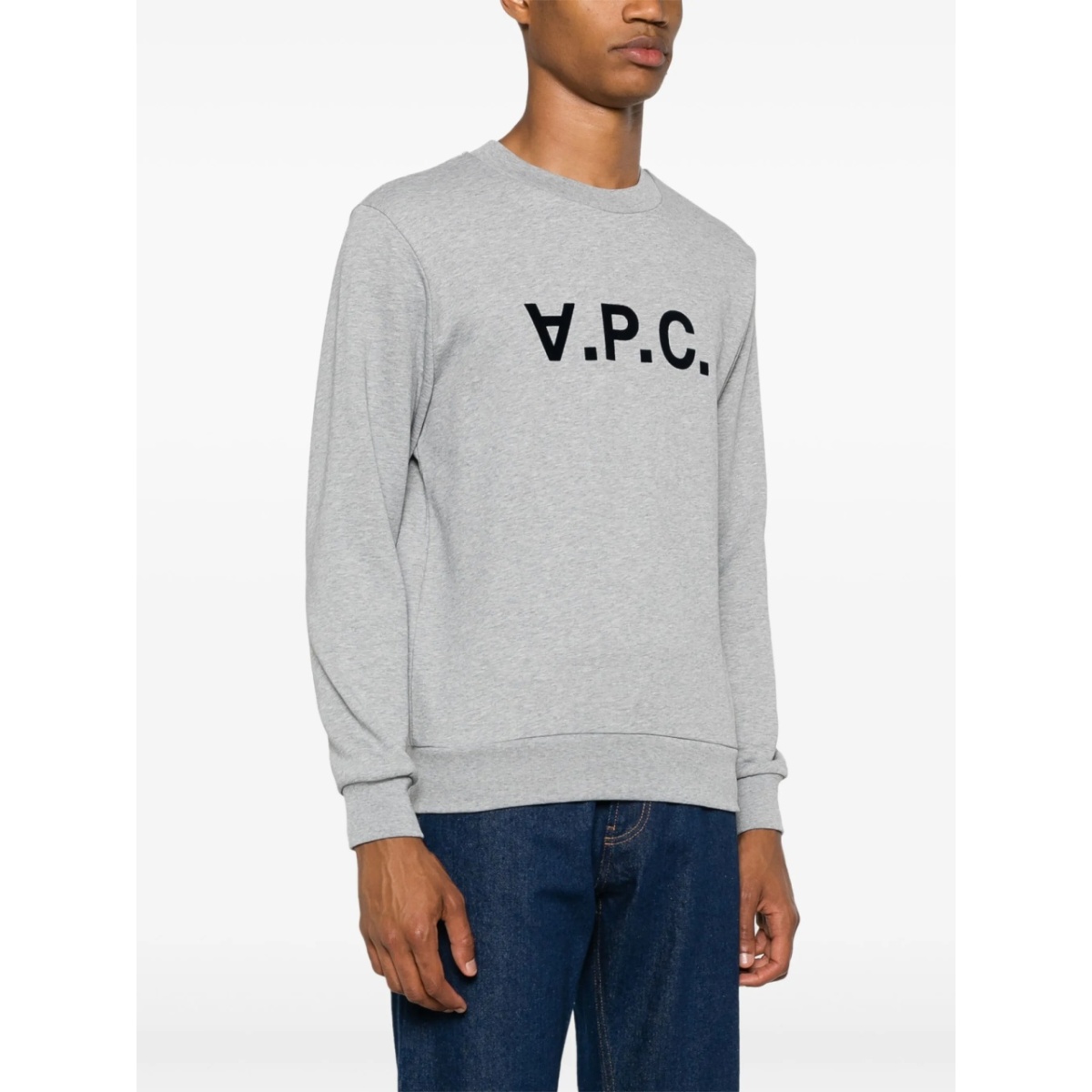 flocked-logo cotton sweatshirt - Img 4