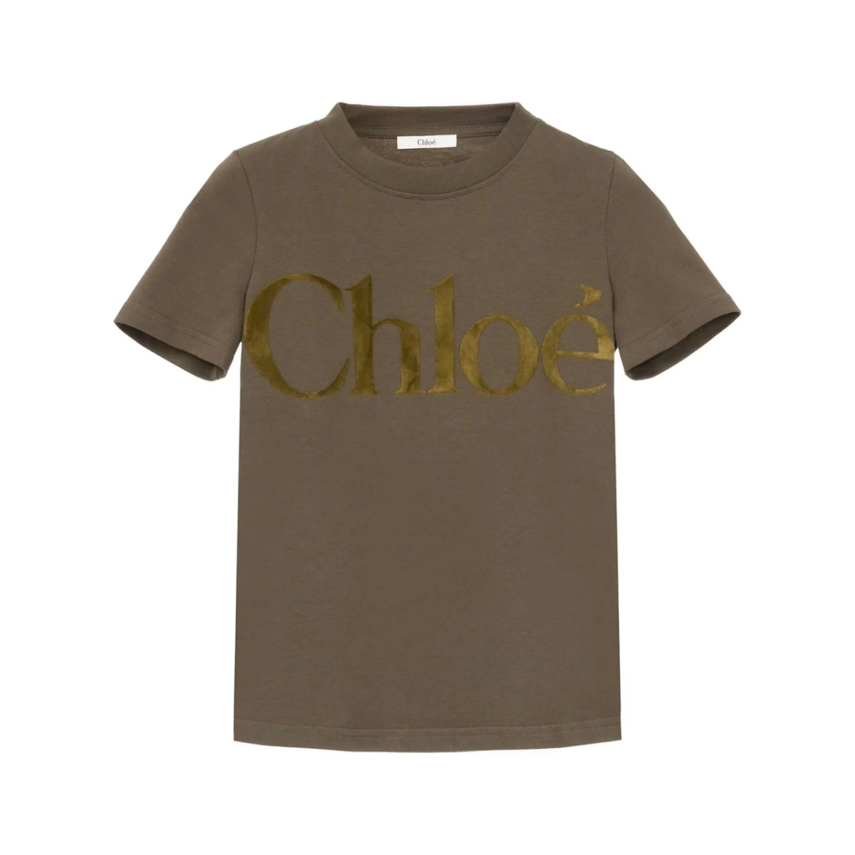 flocked-logo T-shirt