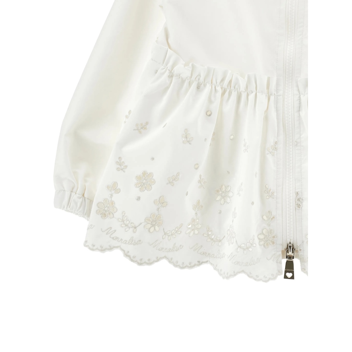 floral-embellishment hooded jacket - Img 3