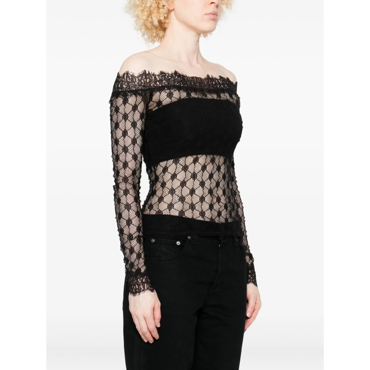 floral-lace top - Img 3
