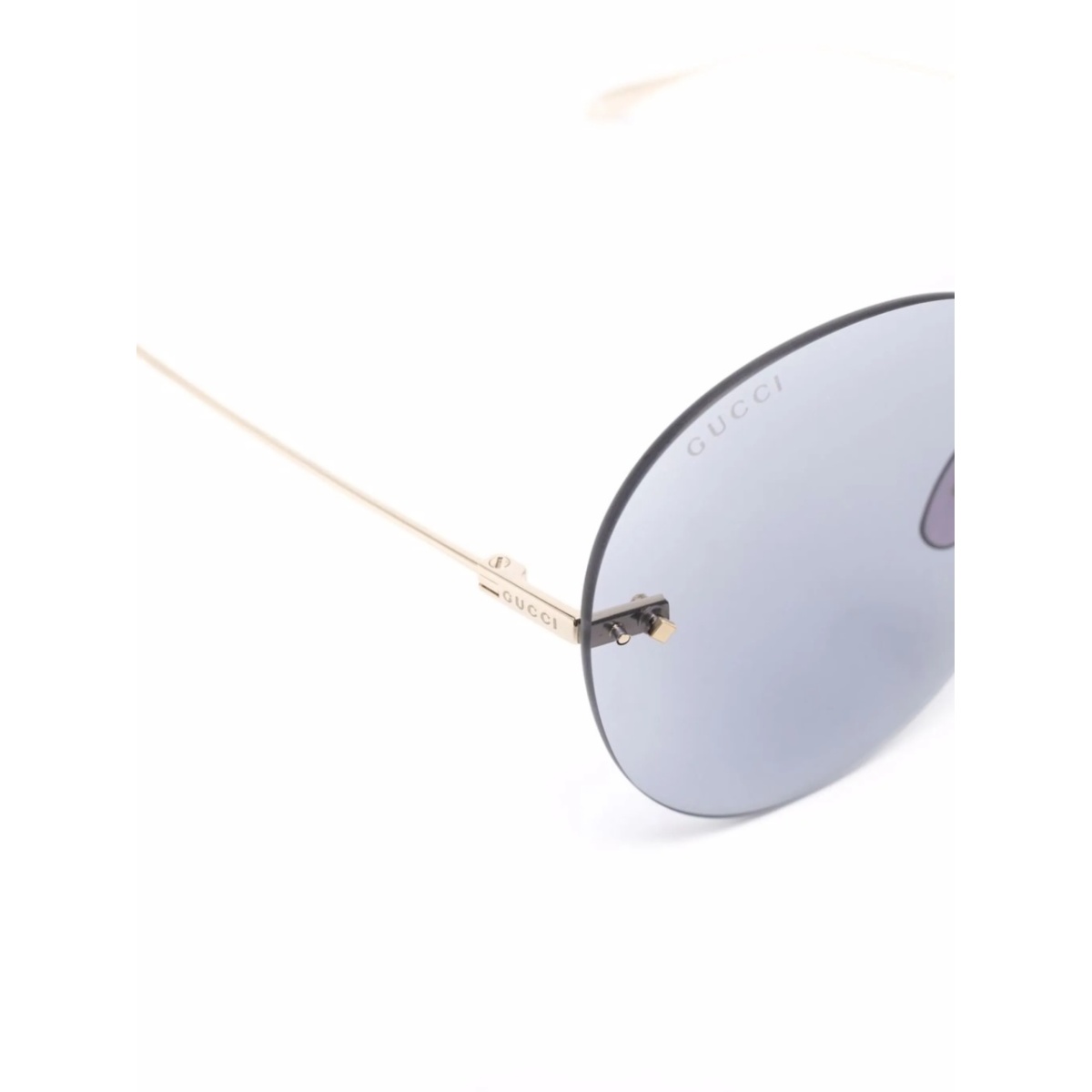 Floral-pendant round-frame sunglasses - Img 3