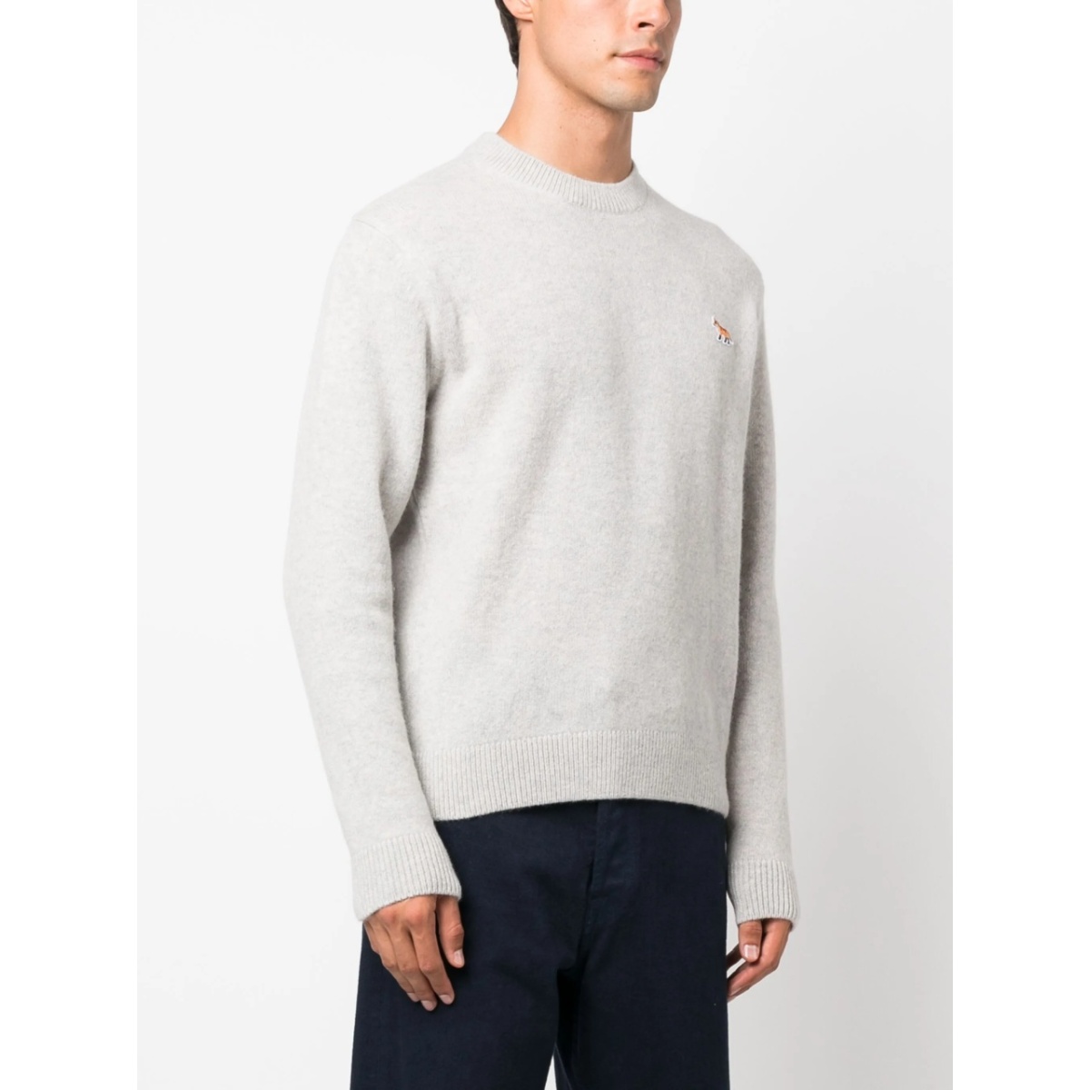 fox-patch wool jumper - Img 3