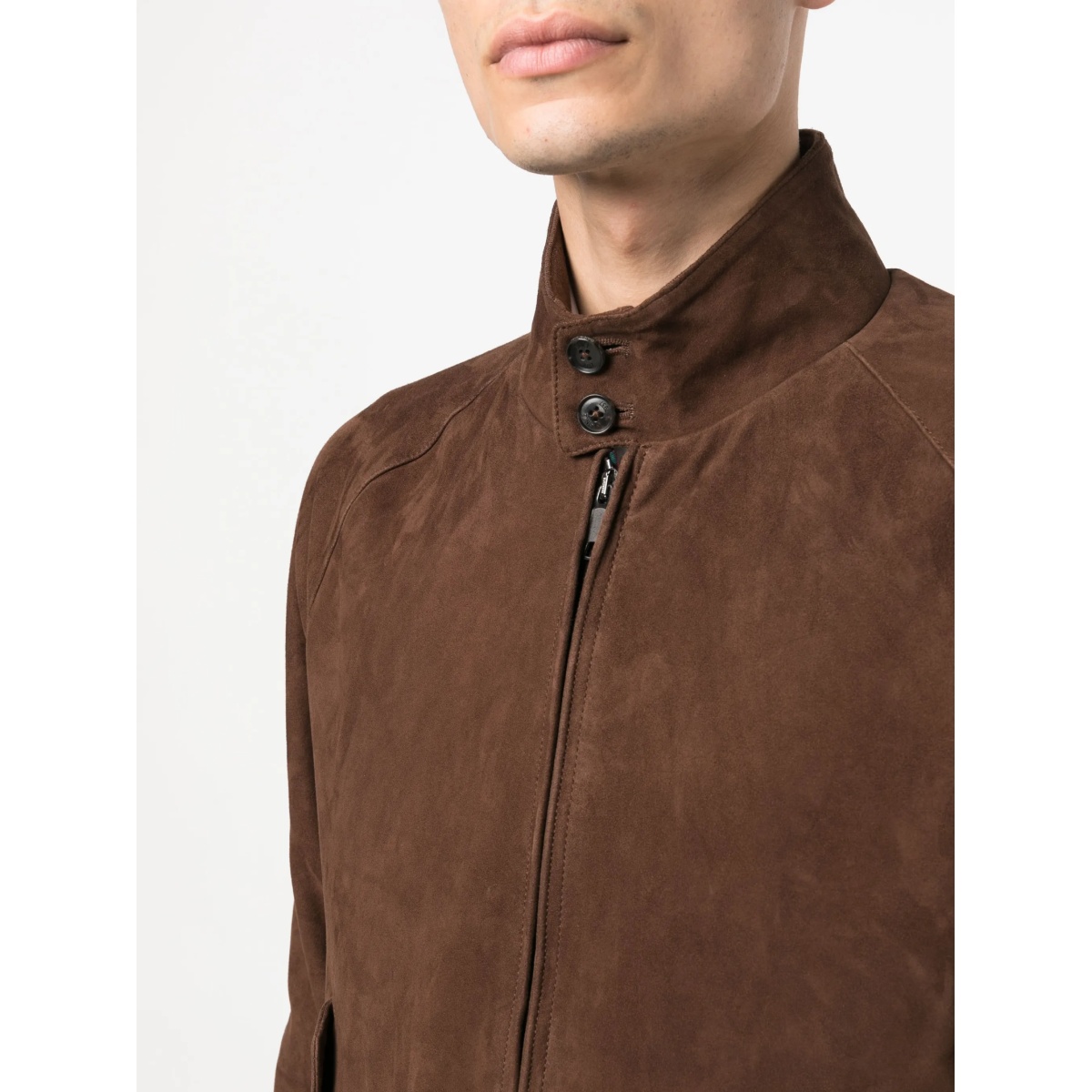 G9 Harrington panelled suede jacket - Img 6