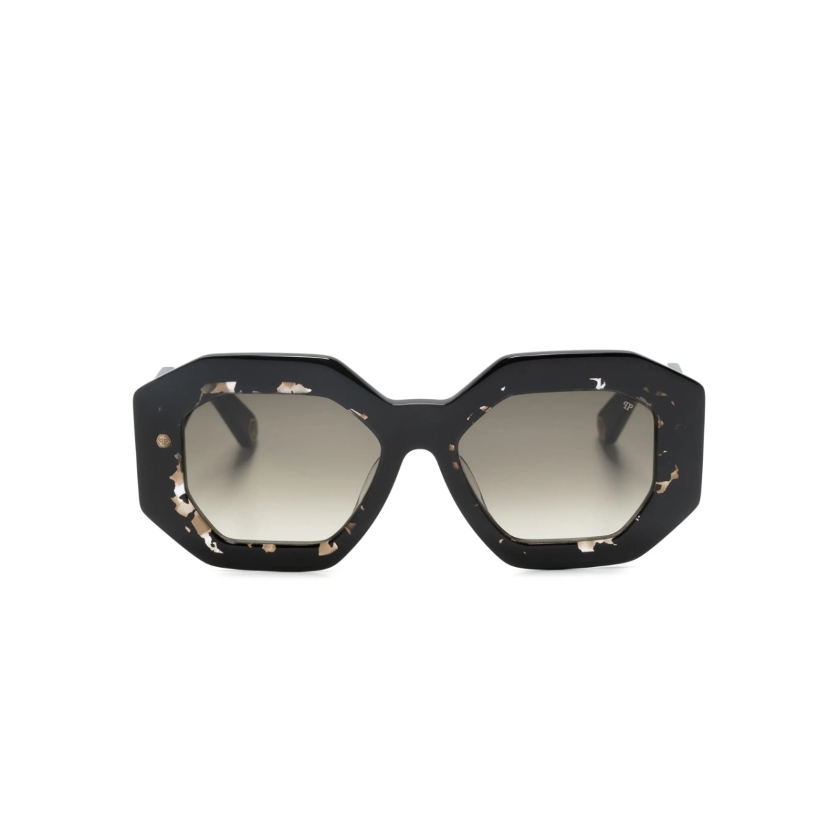 geometric-frame sunglasses