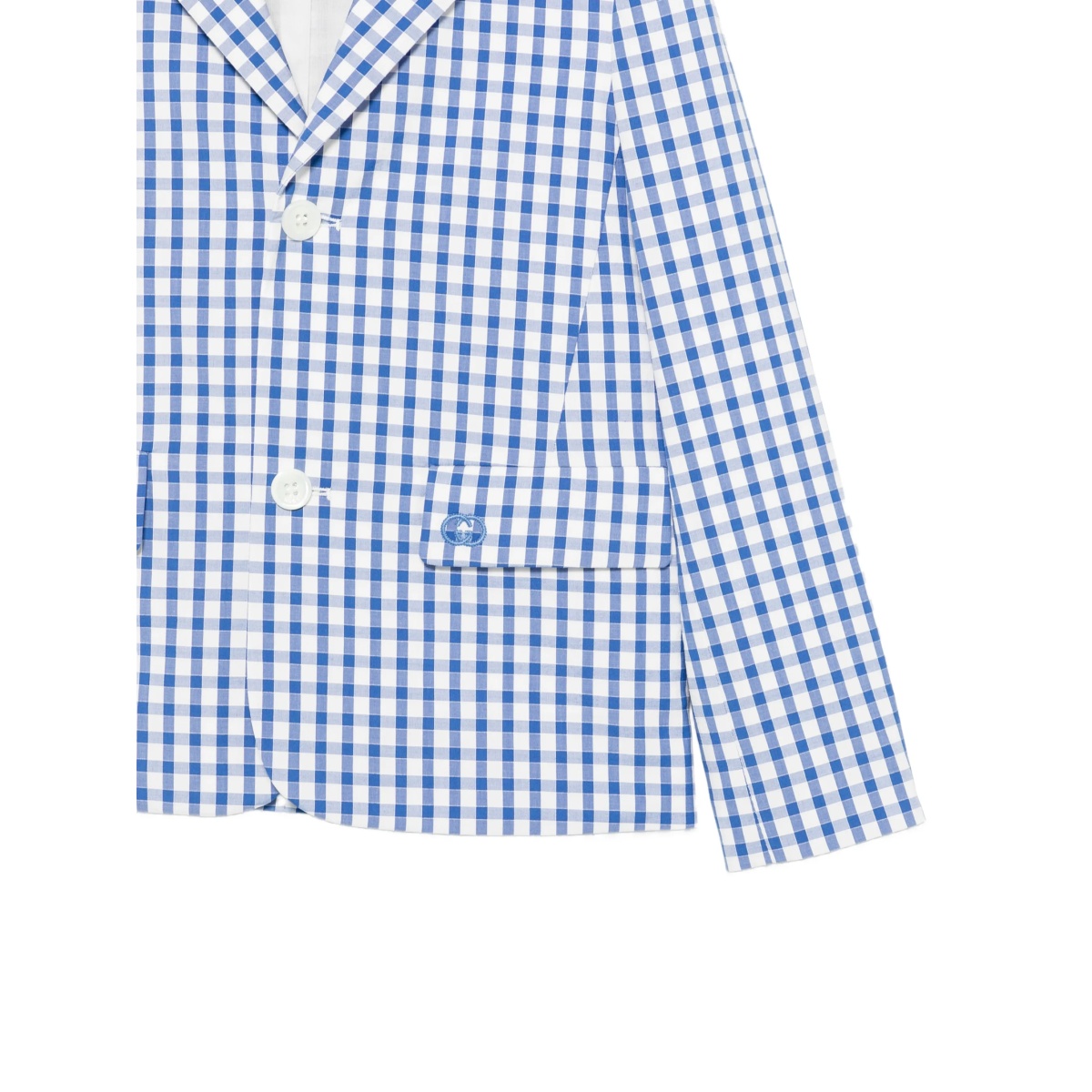 gingham pocket blazer - Img 3