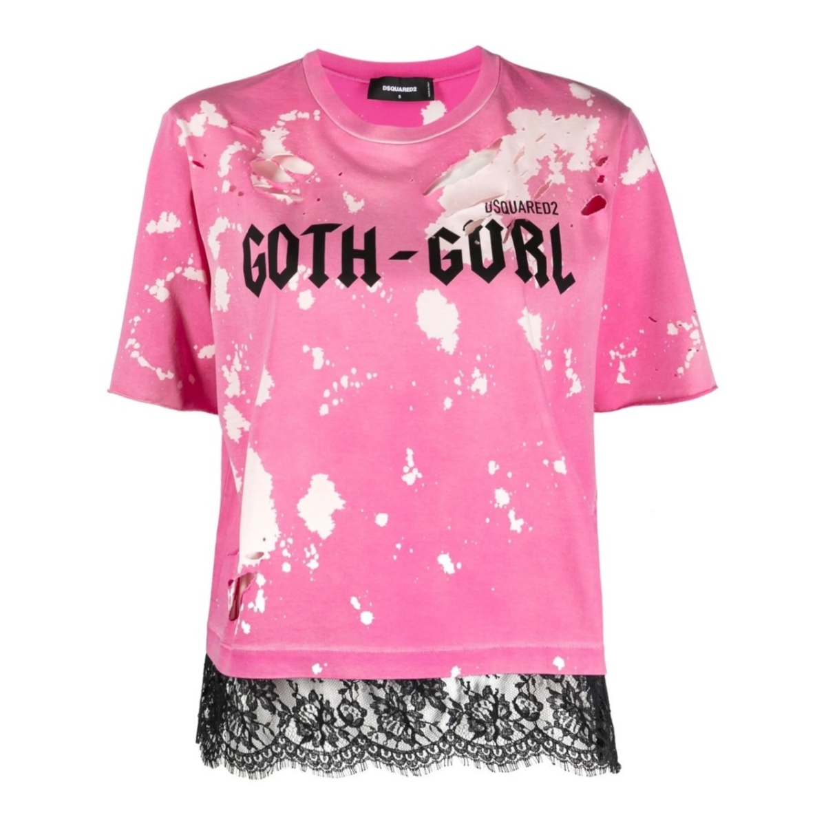 'Goth Gurl' distressed T-shirt