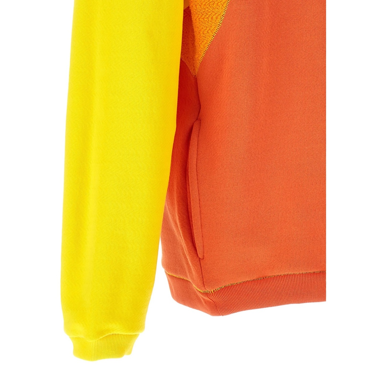 gradient-effect panelled cotton hoodie - Img 4