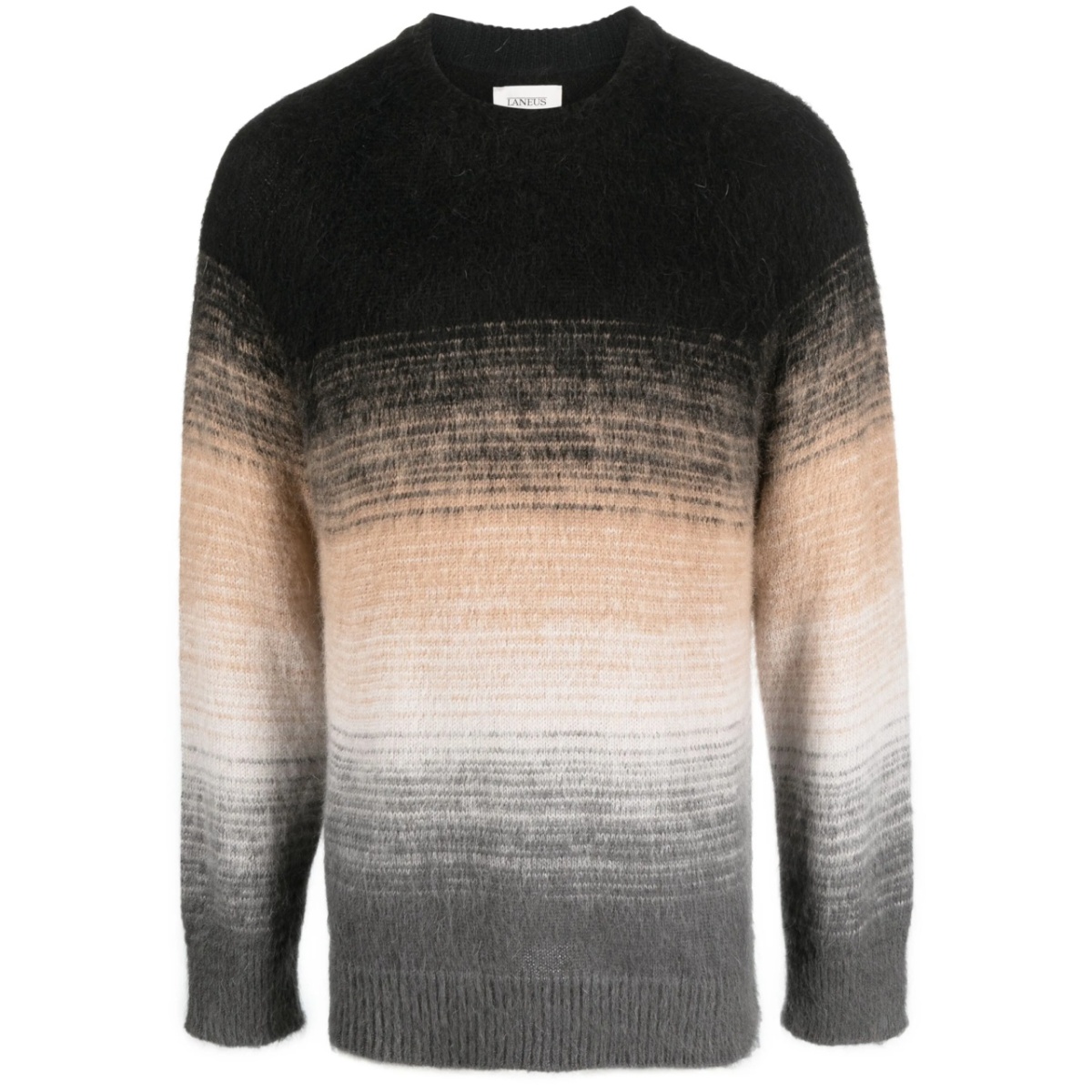 gradient-effect textured jumper