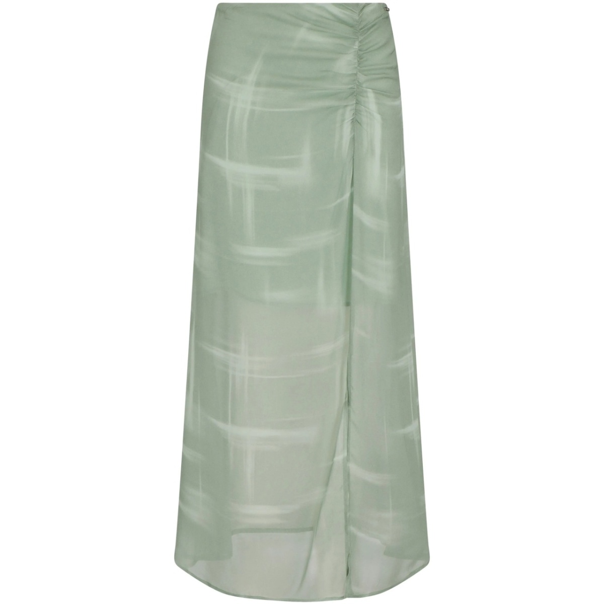 graphic-print midi skirt