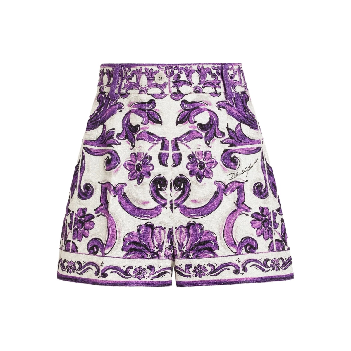 graphic-print shorts