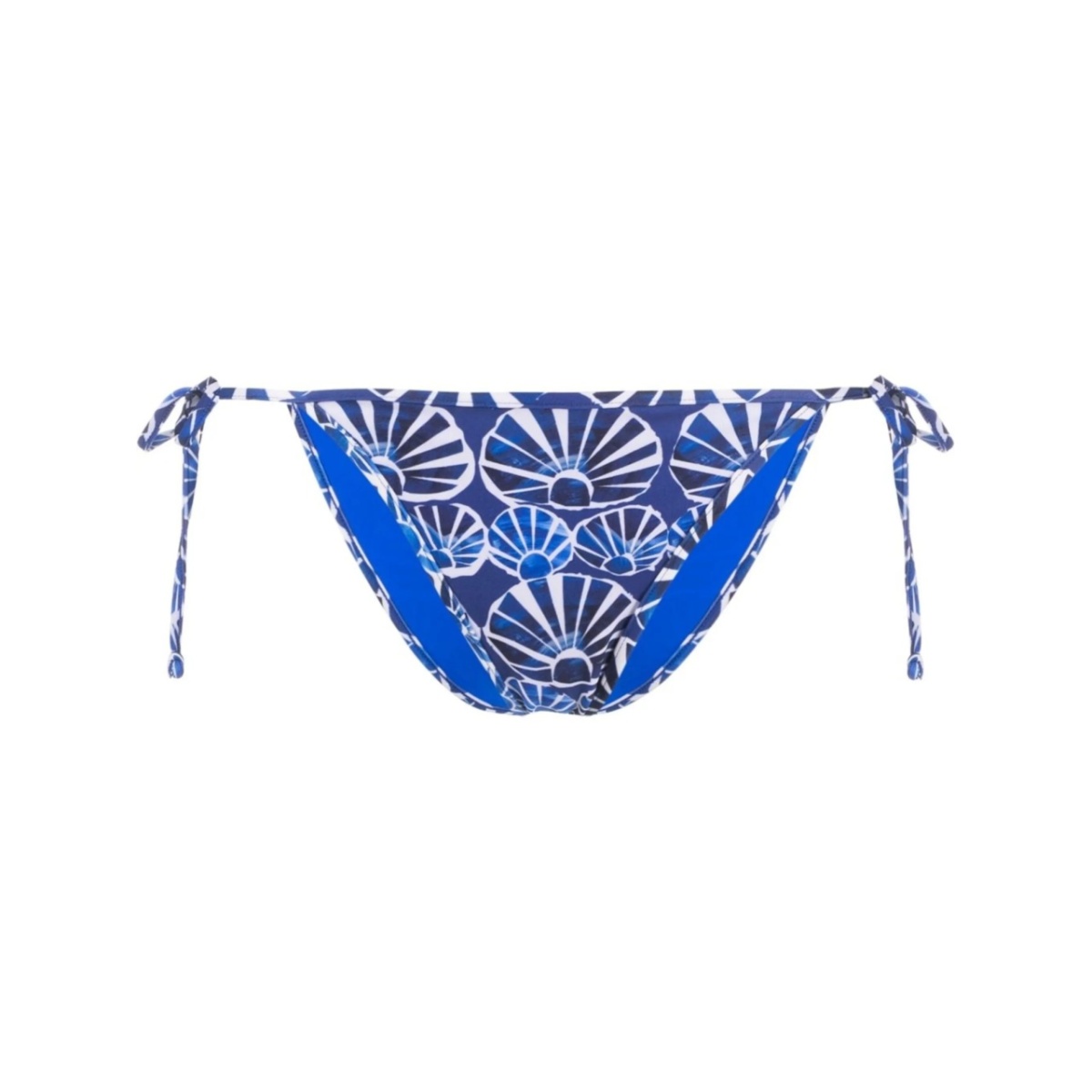 graphic-print string bikini bottoms