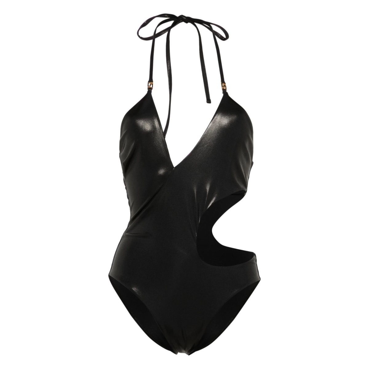 Greca cut-out halterneck swimsuit