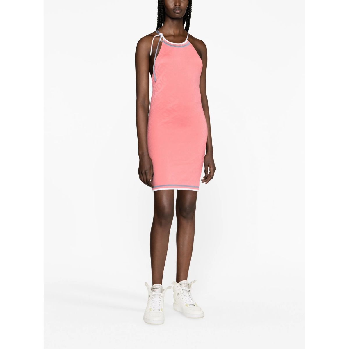 halterneck knitted dress - Img 2