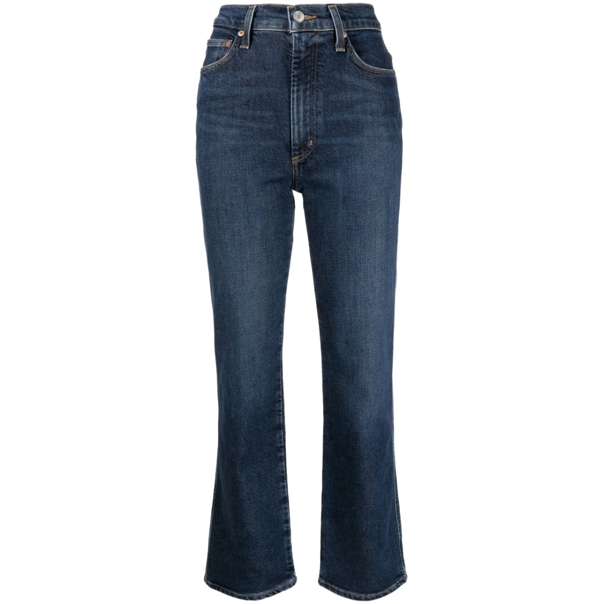 high-rise flared jeans