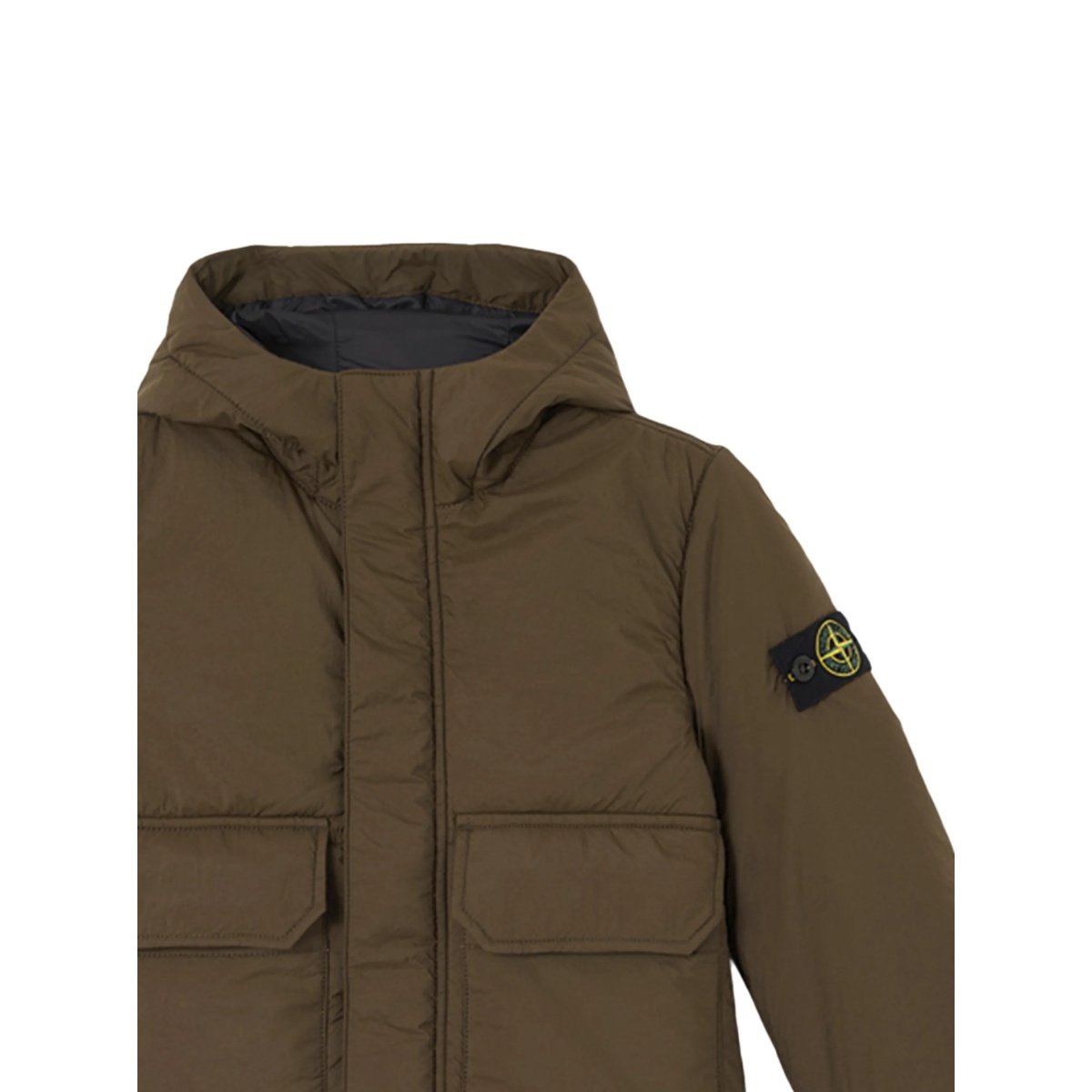 hooded flap-pocket jacket - Img 2