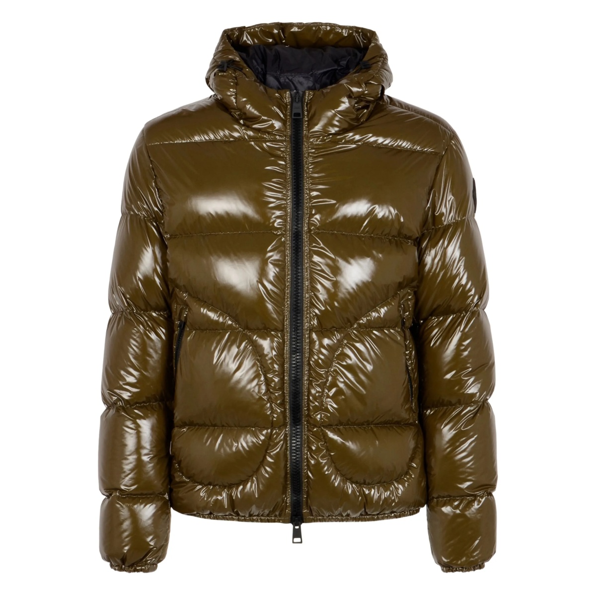 hooded quilted jacket