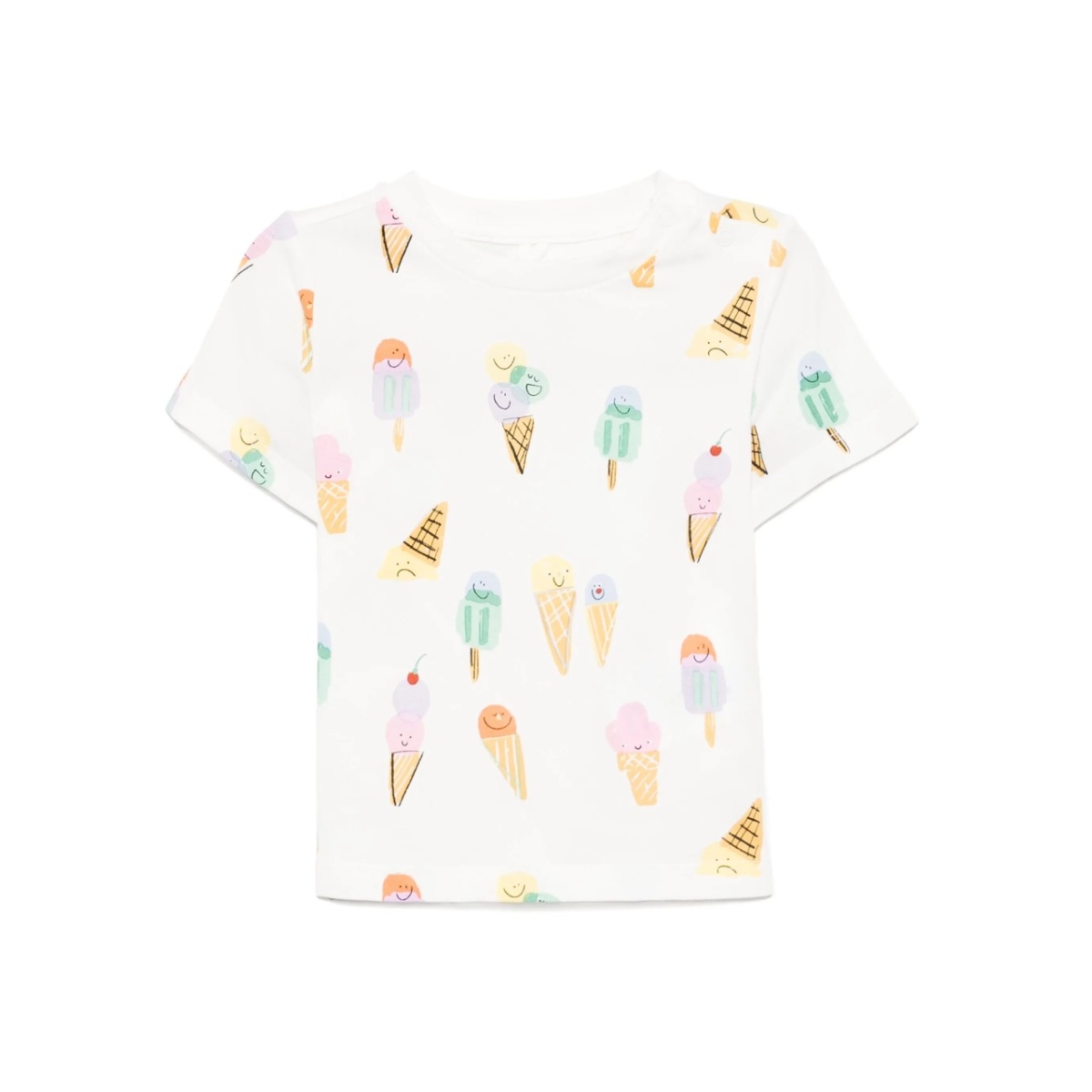 ice cream-print T-shirt