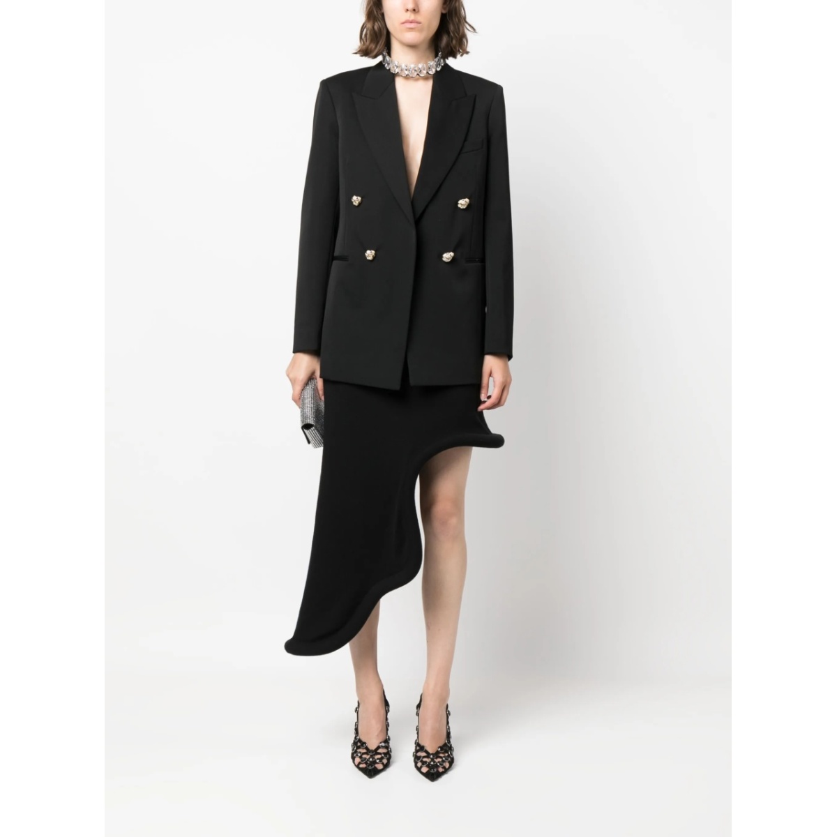 jewel-buttons open-front blazer - Img 2